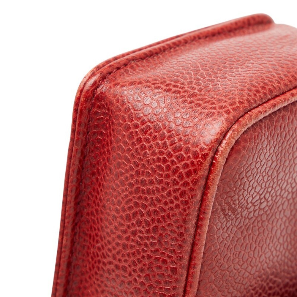 CHANEL Red Caviar Leather Logo Shoulder Bag - Picture 5 of 10